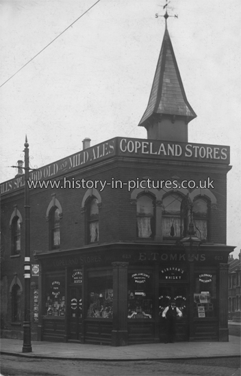 Copeland Stores, 613 Lea Bridge Road, Leyton, London. c.1907.